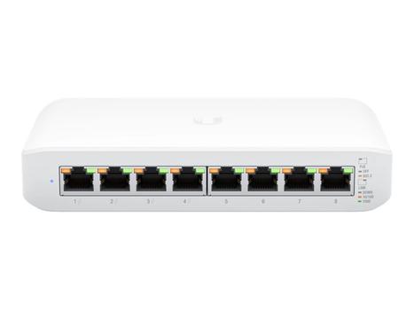 UBIQUITI UniFi Switch Lite 8 - 8 x 10/ 100/ 1000 (4 PoE+) 60W (USW-Lite-8-PoE)
