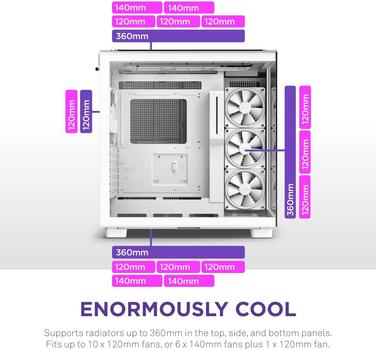 NZXT H9 Elite - Hvid - Kabinet - Miditower (CM-H91EW-01)
