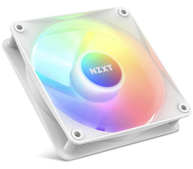 NZXT F120 RGB Core 3-pack & RGB Controller - White - Kabinet køler - 120mm - Hvid med RGB - 34 dBA (RF-C12TF-W1)