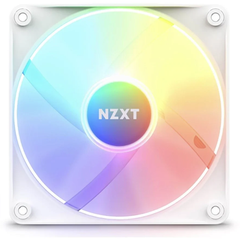 NZXT F120 RGB Core 3-pack & RGB Controller - White - Kabinet køler - 120mm - Hvid med RGB - 34 dBA (RF-C12TF-W1)