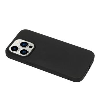 Amicom Beskyttelses cover til iPhone 15 Pro Max, Super Slim TPU, Sort (AM-9781)