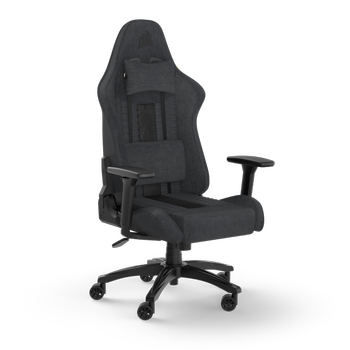 CORSAIR TC100 RELAXED Gaming Chair - Fabric (Grey and Black) (CF-9010052-WW)