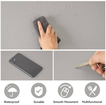 Amicom Musemåtte - PU-læder - Brun - 90x40 cm (AM-2712124972)