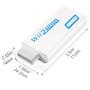 Amicom Wii til HDMI Adapter - Hvid (AM-7759056819)