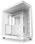 NZXT H6 Flow Compact Dual Chamber - Matte White - Kabinet - Miditower - Hvid