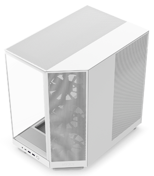 NZXT H6 Flow Compact Dual Chamber - Matte White - Kabinet - Miditower - Hvid (CC-H61FW-01)