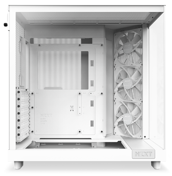 NZXT H6 Flow Compact Dual Chamber - Matte White - Kabinet - Miditower - Hvid (CC-H61FW-01)