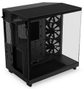 NZXT H6 Flow Compact Dual Chamber - Matte Black - Kabinet - Miditower - Sort (CC-H61FB-01)