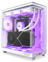 NZXT H6 Flow Compact Dual Chamber with RGB - Matte White - Kabinet - Miditower - Hvid (CC-H61FW-R1)