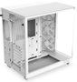 NZXT H6 Flow Compact Dual Chamber with RGB - Matte White - Kabinet - Miditower - Hvid (CC-H61FW-R1)