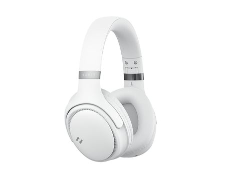 HAVIT H630BT Over Ear Bluetooth Headset - Silver (HVBT-H630BT-BE)