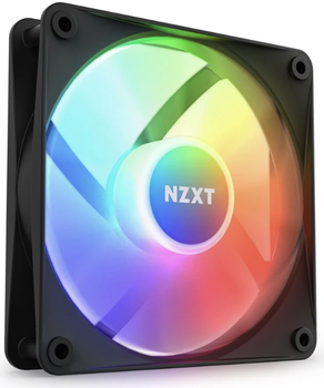 NZXT F120 RGB Core 3-pack & RGB Controller - Black - Kabinet køler - 120mm - Sort med RGB LED lys - 34 dBA (RF-C12TF-B1)