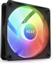 NZXT F120 RGB Core 3-pack & RGB Controller - Black - Kabinet køler - 120mm - Sort med RGB LED lys - 34 dBA (RF-C12TF-B1)