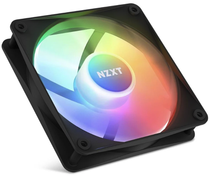 NZXT F120 RGB Core 3-pack & RGB Controller - Black - Kabinet køler - 120mm - Sort med RGB LED lys - 34 dBA (RF-C12TF-B1)