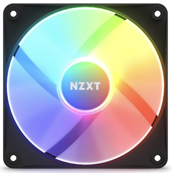 NZXT F120 RGB Core 3-pack & RGB Controller - Black - Kabinet køler - 120mm - Sort med RGB LED lys - 34 dBA (RF-C12TF-B1)