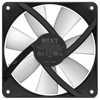 NZXT F120 RGB Core 3-pack & RGB Controller - Black - Kabinet køler - 120mm - Sort med RGB LED lys - 34 dBA (RF-C12TF-B1)