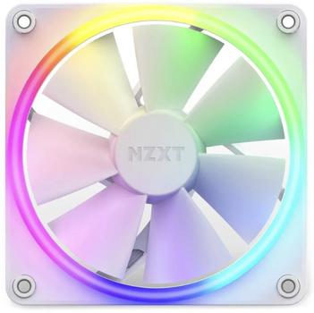 NZXT F140 RGB - 140mm - Hvid - Single - Kabinet Køler (RF-R14SF-W1)