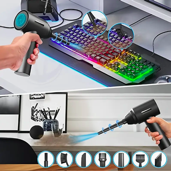 Amicom Air Duster Vacuum 2-in-1 - Trådløs støvblæser / mini støvsuger (AM-AIR0015)