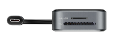 DELTACO Transparent USB-C docking station, dual, 2x HDMI, 3x USB-A (USBC-HDMI30)