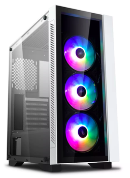 DEEPCOOL MATREXX 55 V3 ADD-RGB WH 3F - Kabinet - Miditower - Hvid (6933412714101)