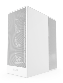 NZXT H7 Flow (2024) - All White - Kabinet - Miditower - Hvid (CM-H72FW-01)