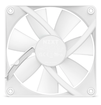 NZXT F120 RGB Core - White - Kabinet køler - 120mm - Hvid med RGB - 34 dBA (RF-C12SF-W1)