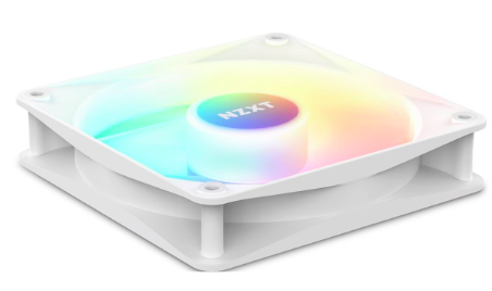 NZXT F120 RGB Core - White - Kabinet køler - 120mm - Hvid med RGB - 34 dBA (RF-C12SF-W1)