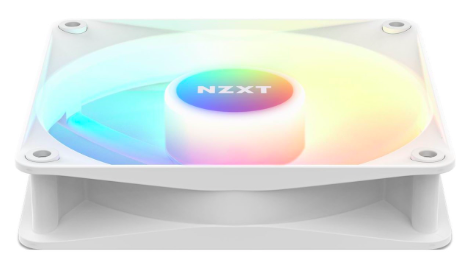 NZXT F120 RGB Core - White - Kabinet køler - 120mm - Hvid med RGB - 34 dBA (RF-C12SF-W1)