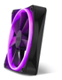 NZXT F140 RGB - Black - Kabinet køler - 140mm - Sort med RGB LED lys - 33 dBA (RF-R14SF-B1)