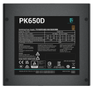 DEEPCOOL Gamestorm PK650D Strømforsyning - 650 Watt - 120 mm - ATX - 80 Plus Bronze certified (R-PK650D-FA0B-JGEU)