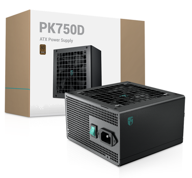 DEEPCOOL Gamestorm PK750D Strømforsyning - 750 Watt - 120 mm - ATX - 80 Plus Bronze certified (R-PK750D-FA0B-JGEU)