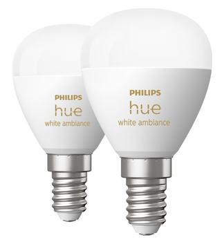 PHILIPS Hue White ambiance E14 Intelligent kronepære (2-pak) (929003573702)
