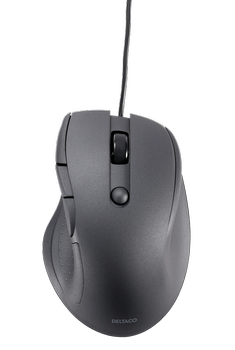 DELTACO Optisk Mus - Silent - 5 knapper - Sort (MS-807)