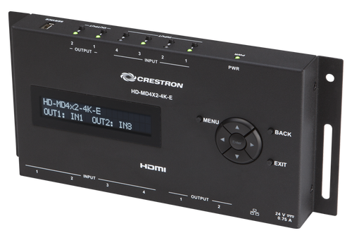 CRESTRON #UDGÅET Crestron 4x2 4K HDMI switcher (HD-MD4X2-4K-E)
