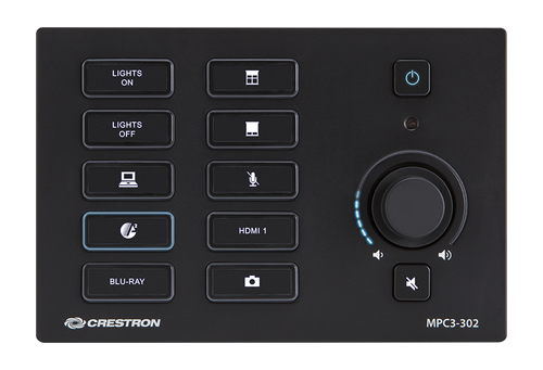CRESTRON media presentation controller,  black (MPC3-302-B)