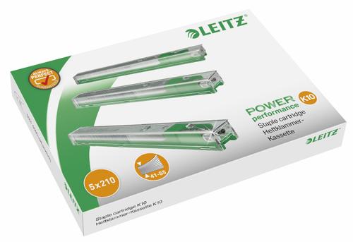 LEITZ Hæfteklammekassetter Leitz 10mm grøn 5x210stk/ pak  (55930000)