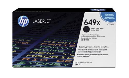 HP Lasertoner HP CE260X sort Laserjet CP4525 17.000 sider v/5% (CE260X)
