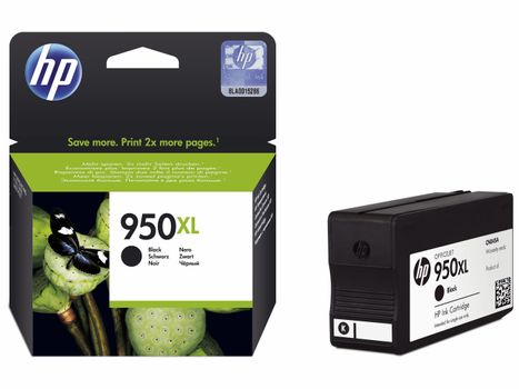 HP Blækpatron HP CN045AE Sort No. 950XL OJ Pro 8100/8600 2.300 sider v/5% (CN045AE)