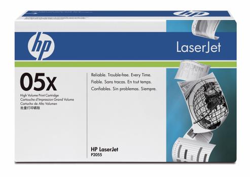HP Lasertoner HP CE505X sort HC LJ P2035/ P2055 6.500 sider v/5% (CE505X)