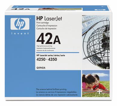 HP Lasertoner HP Q5942A sort Laserjet 4250/4350 10.000 sider v/5% (Q5942A)