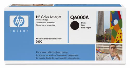 HP Lasertoner HP Q6000A sort Color laserjet 2600/2605 2.500 sider v/5% (Q6000A)