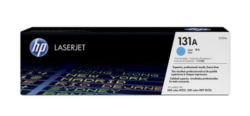 HP Lasertoner HP CF211A cyan Laserjet Colorpro 200 131A 1.800 sider v/5% (CF211A)