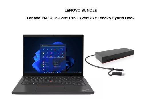 LENOVO Bundle Lenovo T14 G3 i5-1235U 16GB 256GB LTE-UPG W11 SYS + 40AF0135 Lenovo Hybrid Dock (LENOVO_BUNDLE)