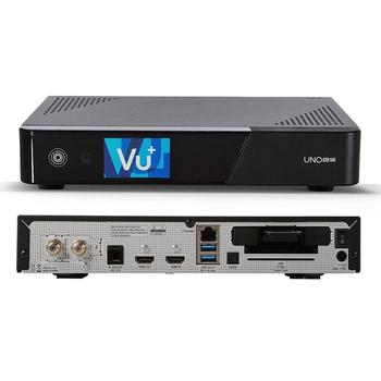 Vu+ UNO 4K SE DUAL T2 + 1TB HDD antenniverkkoon (vuunot21tb)