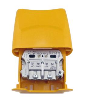 Televes mastovahvistin,  FM/VHF, 2x UHF (T561701)