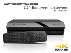 DREAMBOX One Combo Ultra HD BT 1x DVB-S2X / 1xDVB-C / T2 Tuner 4K 2160p E2 Linux Dual Wifi H.265