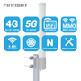 FNSAT 5G/4G/3G/GSM MIMO PAALUANTENNI, YMP.SÄT, 698-960/1710-2700/3300-3800/4800-5000MHZ, 4/5/6/6DBI, NX2