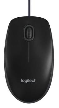 LOGITECH B100 optical USB Mouse for Business BLACK (910-003357)