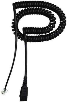 JABRA QD Cord to RJ10, coiled, 0,5 - 2 meters, standard-allocation (8800-01-01)