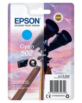 EPSON Singlepack Cyan 502 Ink (C13T02V24010)